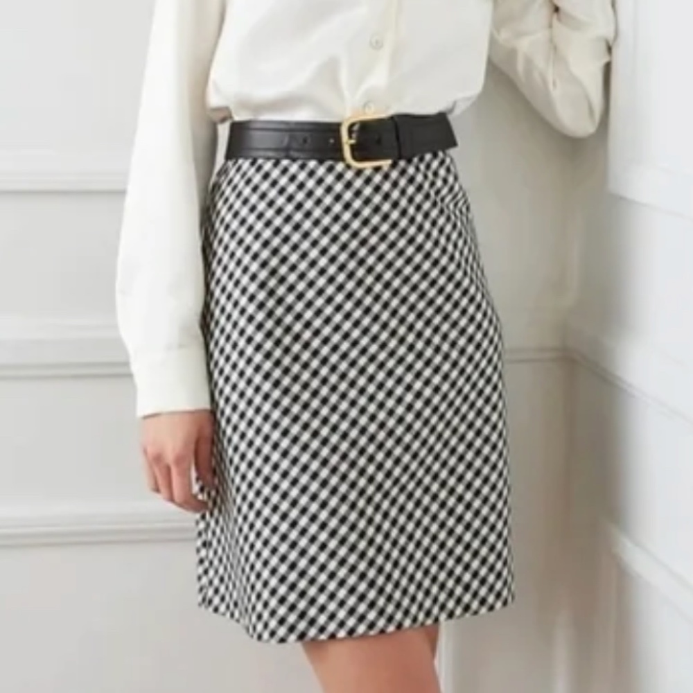 Karen Kane | Bias Cut Pull-On Check Plaid Skirt
